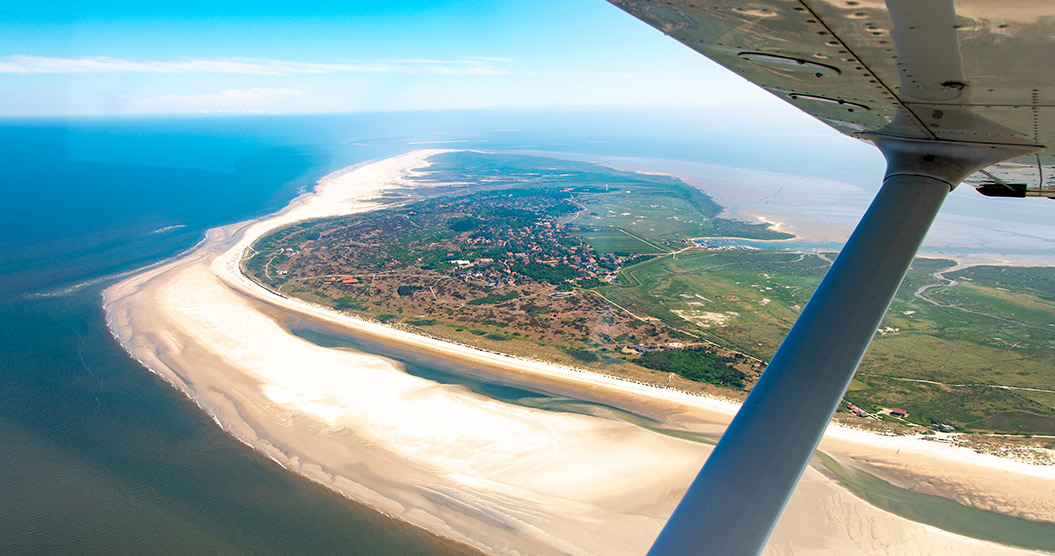 Rundflug über die Nordseeinseln